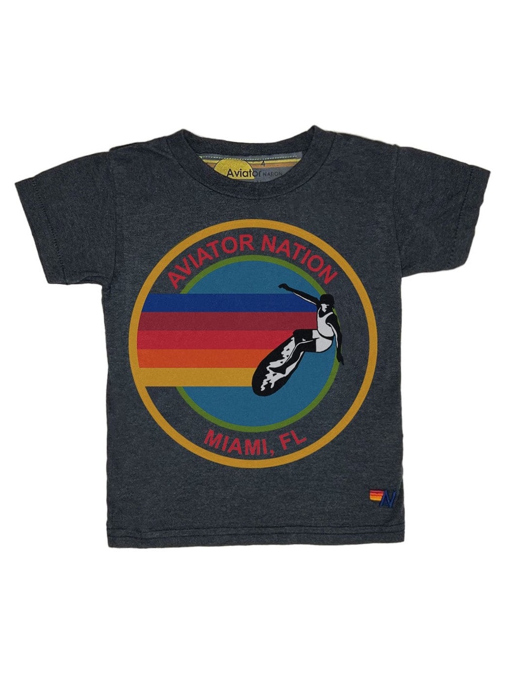 Aviator Nation Charcoal Kids Tee Miami, FL